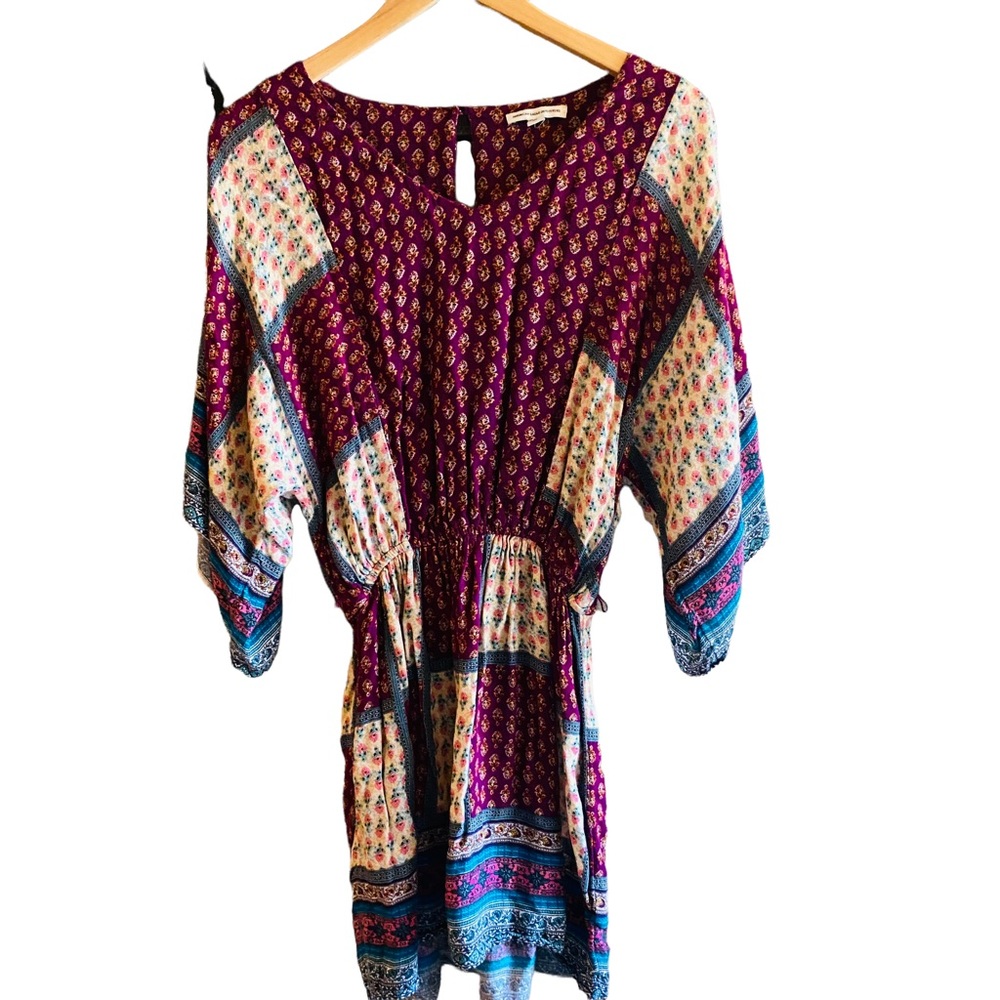 American Eagle Patchwork Boho Dress - image 2